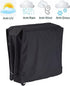 FLR Black Cooler Cover Universal Waterproof Long-lasting Rolling Cooler Patio Cooler Cover Protection for Outdoor