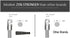 New Blind Wand/Rod - Color Clear, High Strength (12" Hook 2 Pack)