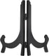 uxcell 2pcs 10" Black Plastic Folding Easel Plate Holder for Decorative Picture Frame Display