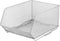 Ybmhome Mesh Stacking Bin Silver (1 BIN), Storage Containers for Food, Crafts, Cleaning, or Pantry Items