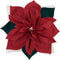 Christmas 3D Flower Accent Pillow Cover, Festival Red Floral Throw Pillow Case, Decorative Cushion Cover, 18 x 18 Inches