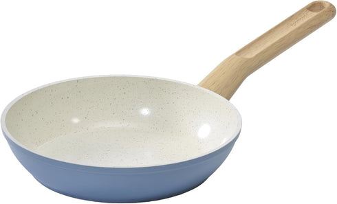 GoodCook 10” Healthy Ceramic Titanium-Infused Fry Pan, Light Blue – Nonstick Induction Cookware for Eggs, Meats,