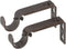 Ivilon Adjustable Brackets for Curtain Rods - Set of 2 for 7/8 or 1 Inch Rods - Oil Rubbed Bronze