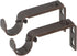 Ivilon Adjustable Brackets for Curtain Rods - Set of 2 for 7/8 or 1 Inch Rods - Oil Rubbed Bronze