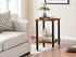 2-Tier TB01BB034 TUTOTAK End Table, Side Table, Nightstand, Storage Shelf, Sofa Side Table for Small Space, Living