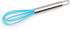 Mini Whisks 4Pcs, 6 Inch Silica Gel Stainless Steel Whisk for Kitchen Cooking, Baking Use (Purple, Yellow, Cyan, Blue)