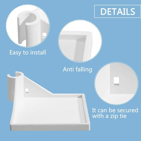 Generic 2 Shelf,16 mm Equipment(White/2 PCS Grow Tent Corner Grow Tent Accessories,White Grow Tent Shelves for Place