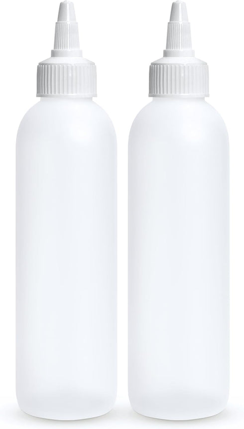 BRIGHTFROM Condiment Squeeze Bottles, 6 OZ Empty Squirt Bottle, Leak Proof -