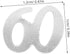 AMOSFUN 1200pcs Number 60 Sequins Confetti for 60th Birthday Party Decoration, Silver