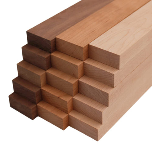 Barrington Hardwoods Domestic Variety Pack 5 Walnut, 5 Maple and 5 Cherry