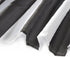 LB Black and White Shower Curtain, Striped Bathroom Curtain, 72x72 inch Waterproof Polyester Fabric