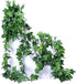 40 Ft Realistic Artificial Ivy Garland, UV Resistant Fake Hanging Vines for Indoor/Outdoor Wedding Decor - Pack of 5