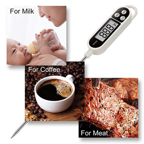 AikTryee Digital Instant Read Meat Thermometer - Kitchen Cooking Food Candy Thermometer for BBQ Grill Smoker