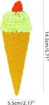 2PCS Simulated Artificial Ice Cream Decor Fake Dessert Display Fake Dessert Models Food Display for Bakery Photography