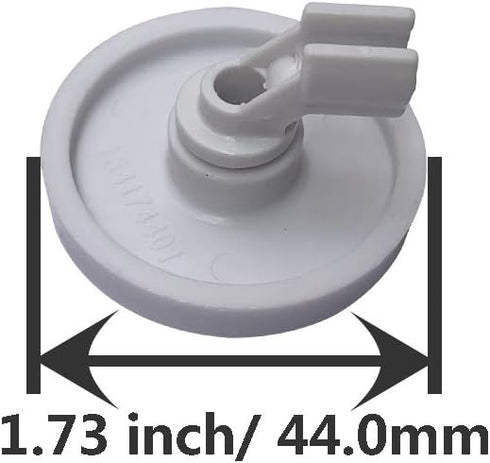 (Pack of 4) 154174401 Lower Dishrack Dishwasher Wheels with Bracket for Select Models