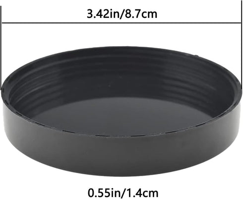 4PCS Flat Lids for Magic Bullet Blender, Replacement Parts Compatible with 250W Cups, Black Plastic Lid with 8oz Cup