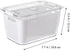 1pc Double Storage Basket Plastic Drawer Plastic Storage Bins Clear Organizer Box Over The Sink Colander Strainer Basket Fridge Pull Out Bin Veggie Containers for Refrigerator Food