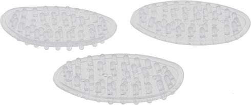 iDesign Plastic Soap Dish, Kitchen Sponge Holder, and Soap Saver - Set of 3, Clear, 0.75” x 3.25” x 4.75”