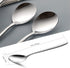 Set of 6 Korean Soup Spoons, Stainless Steel with Long Handles, 8 Inch Flatware for Home or Restaurant