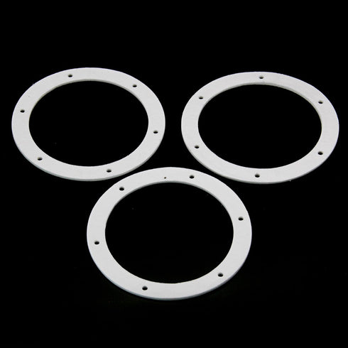 6" Pellet Stove White Gasket for Combustion Exhaust Fan Mounting Blower Seal, 3/pack for Most Pellet Stoves