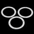 6" Pellet Stove White Gasket for Combustion Exhaust Fan Mounting Blower Seal, 3/pack for Most Pellet Stoves