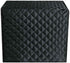 Black Bread Maker Cover - 17x11x15 Inches Clip Cotton Polyester Quilted Toaster Oven Dust Cover for Kitchen Small