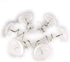 Royee 50 Pcs Twisty Pins Clear Head Screws Fasteners for Upholstery Slipcovers Bed Skirts Sofa Car Van Home Furniture Hold Bed Skirts in Place Without Damage (50)