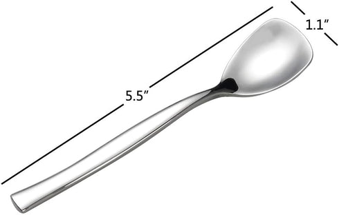 12-Piece Stainless Steel Ice Cream Spoons, Yogurt Spoon