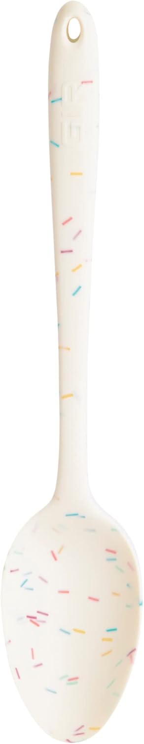 GIR: Get It Right Premium Seamless Spoon, Non-Stick Heat Resistant Silicone Kitchen Spoon, 13 IN, Sprinkles