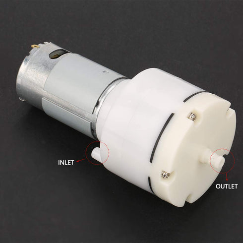 Mini Vacuum Pump, DC 24V Low-Noise Air Suction Pump, 24V Mini Pump with 13.0 L/min Flow Rate