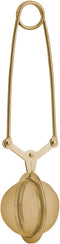 HIC Kitchen Gold Mesh Snap Tea Ball Infuser, Gold-Toned Stainless Steel for Loose Tea or Mulling Spices