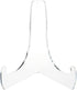 Plymor Clear Acrylic 60-Degree Angle Easel, 9" H x 9" W x 7.25" D with Deep Support Ledges