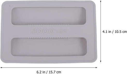 DOITOOL Silicone Toaster Cover 1PCS - 2 Slice Bread Maker Upper Cover, Washable Toaster Machine Cover (Grey, 15.7 x