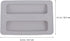 DOITOOL Silicone Toaster Cover 1PCS - 2 Slice Bread Maker Upper Cover, Washable Toaster Machine Cover (Grey, 15.7 x