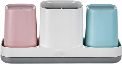 Set Toothbrush Holder for Bathroom, Kids Toothbrush Holder with Cups, Electric Toothbrush Holder for Bathroom Decor