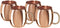 Oggi Copper Moscow Mule Shot Mug - Set of 4