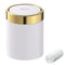 Mini Trash Can with Lid, Desktop Small Recycling Bin for Tabletop Use, Stainless Steel 0.4Gal Waste Bin