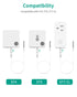 Waterproof ST4/ST5 Probe Replacement with Built-in DS18B20 Temperature Chip, 4.92ft Flat Cable, for ST4/ST5 Refrigerator Wireless Thermometer