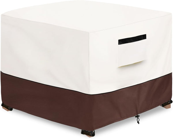 Patio Ottoman Cover,22W x 22D x 18H inch,Waterproof Square Patio Small Side