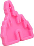 2 Pcs Castle Silicone Mold with Hole, Castle Shaped Keychain Molds and 10 Pieces Key Rings with Chain
