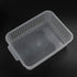 Rectangular Plastic Storage Organization Trays Baskets, Clear, 6-Pack