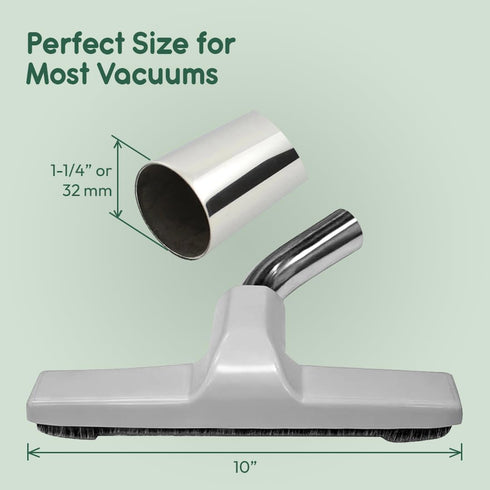 Upgraded Vacuum Floor Brush for Eureka & Universal Vacuum Cleaners, 1 ¼ inch Inner Diameter, 10” Wide