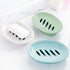 WYOK 2-Pack Soap Dish with Drain, Plastic Sponge Holder, Easy Cleaning Soap Saver Tray for Bathroom