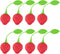 8PC Silicone Tea Strainers for Loose Tea, Cute Strawberry Shape Tea Infuser Set, Tea Filters for Loose-Leaf