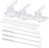 Marbe Replacement Straws for Thermos Funtainer 12 Ounce Bottle, 3 Pieces Straw Cleaning Brushes