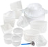 16 pcs Cheese Making Kit for Beginners - Soft Cheese Form Molds
