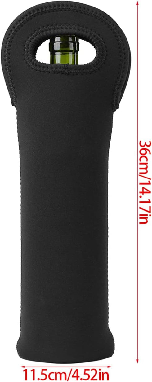 3pcs Wine Carrier Travel Bag, Thick Insulating Neoprene Wine Tote Travel or Gift Bag Waterproof Dustproof Champagne Bottle Bag