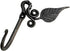 Hand Forged Metal Leaf Hook Wrought Iron Handmade Rustic Wall Mounted Coat Hook for Plant, Mug & Hat