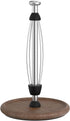 VEHHE Wooden Paper Towel Holder Countertop with Weighted Base, One-Handed Tear Paper
