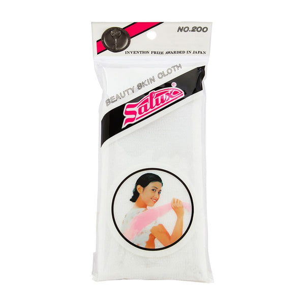 SALUX Nylon Japanese Beauty Skin Bath Wash Cloth/Towel - White